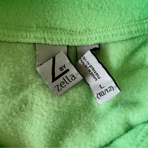 NWT Zella Girl Polar Fleece Snap Pullover Sweater Big Girl SZ Large 10/12 - Picture 10 of 11